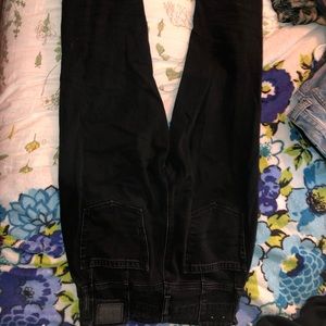 Black American eagle mom jeans